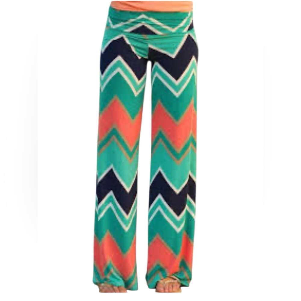 Women's Chevron Printed Palazzo Pants